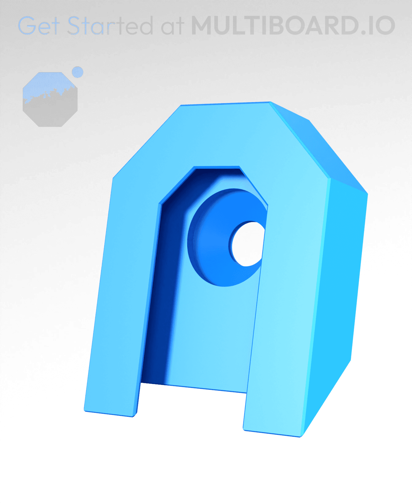 Screw-On - Slide-On Fix Point Mount 3d model