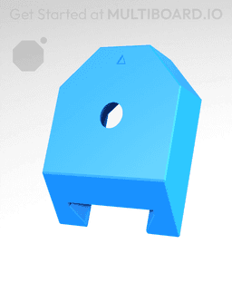 Screw-On - Slide-On Fix Point Mount 3d model