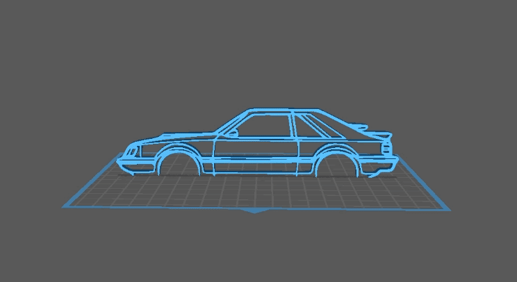 Ford - Mustang SVO Wall Art 3d model