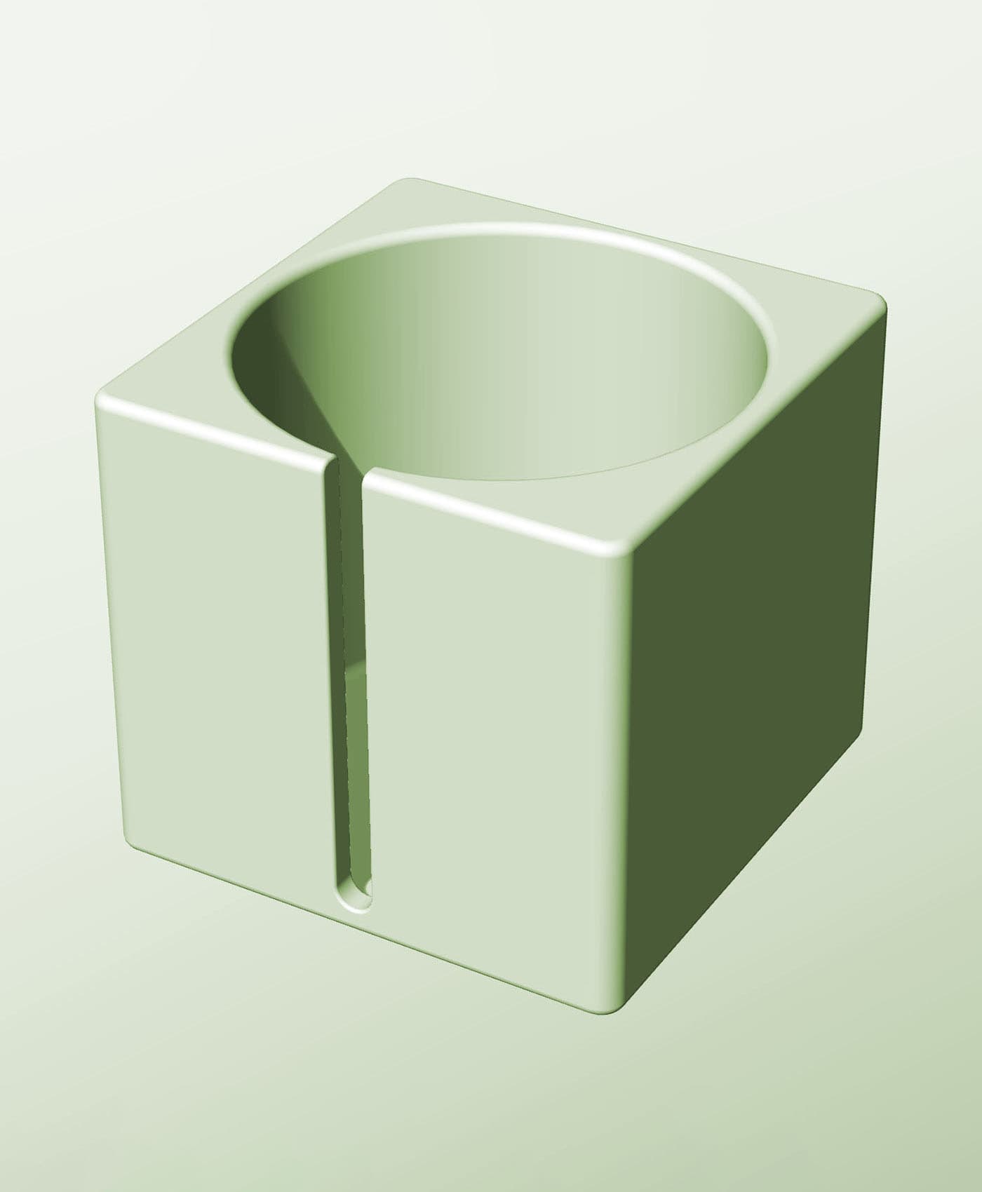 CS128-130-S Modular stacking slotted container for home decor 3d model