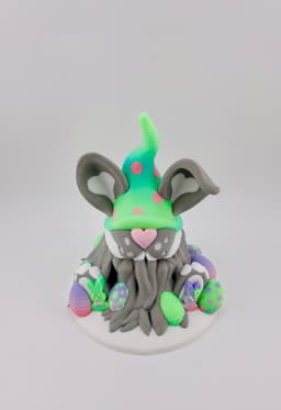 Easter Bunny Gnome with Candy 3d model