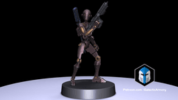1:48 Scale Battle Droid Army - BX Commando Droids - 3D Print Files 3d model