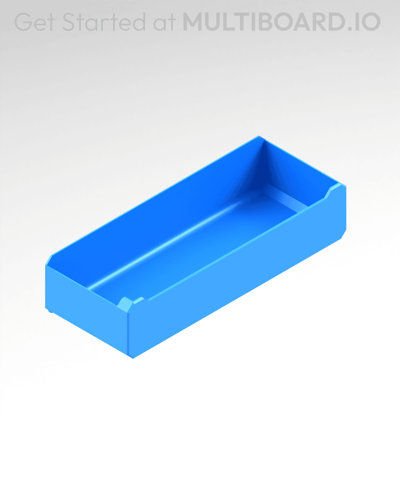 4x1x1.5 LU - MultiBin Simple Drawer 3d model