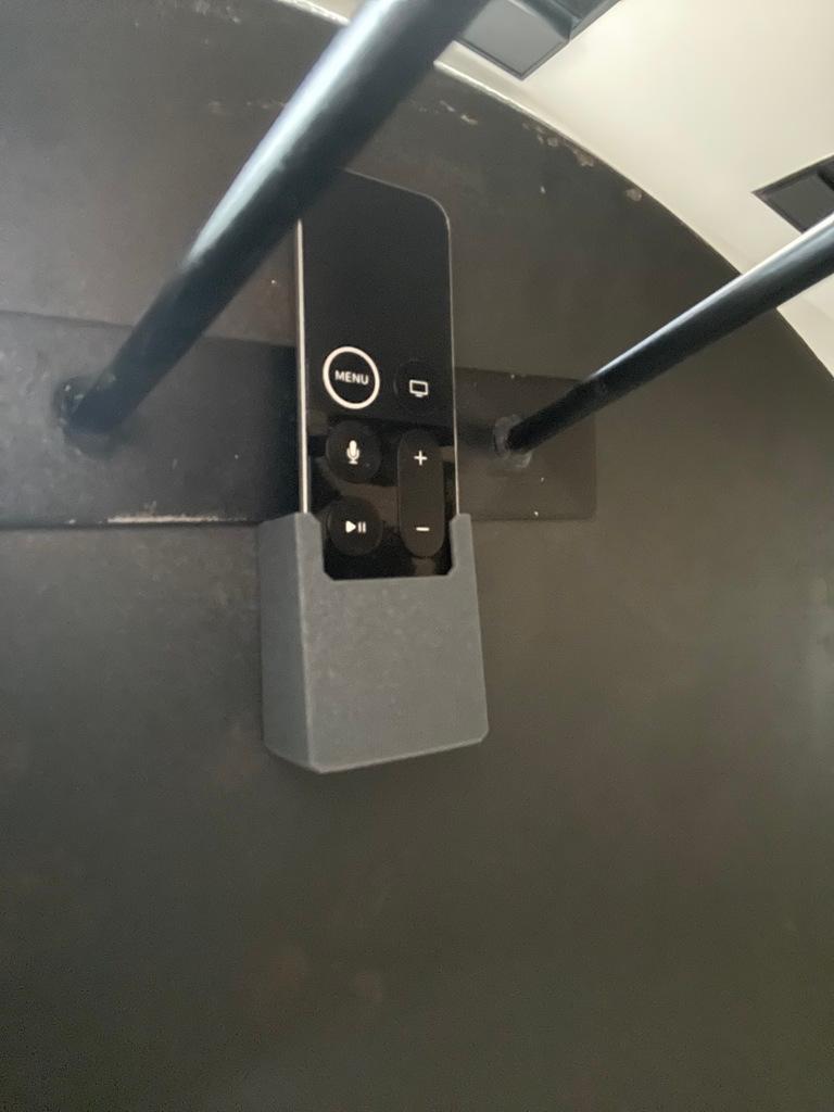 Apple TV Under The Table Remote Holder 3d model