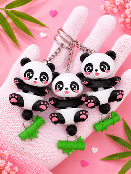 Cute Flexi Baby Panda Toy / Keychain - FREE 3d model