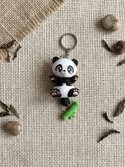 Cute Flexi Baby Panda Toy / Keychain - FREE 3d model