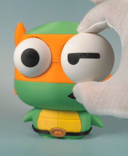 (Large)Toddler Mutant Ninja Turtle Mako (No AMS/No Support/No Glue) 3d model