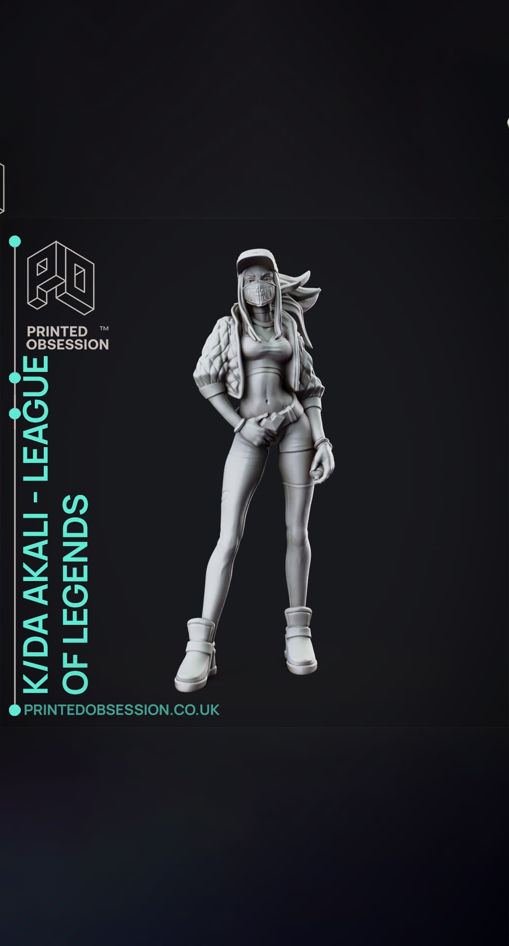 Akali Base Model KDA Akali - LEAGUE OF LEGENDS - 30 cm model. - 3D model by ...