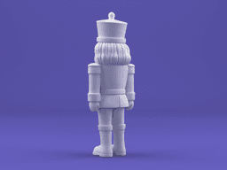 Minimalist Nutcracker Ornament – 3D Printable Christmas Soldier Figurine 3d model