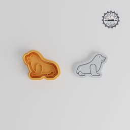 Seal Shape Cutter & Stamp, Cookie & Fondant Tool, 6-Piece Set, Marine Mammal Designs, S/M/L Sizes PRODUCT_1135 3d model