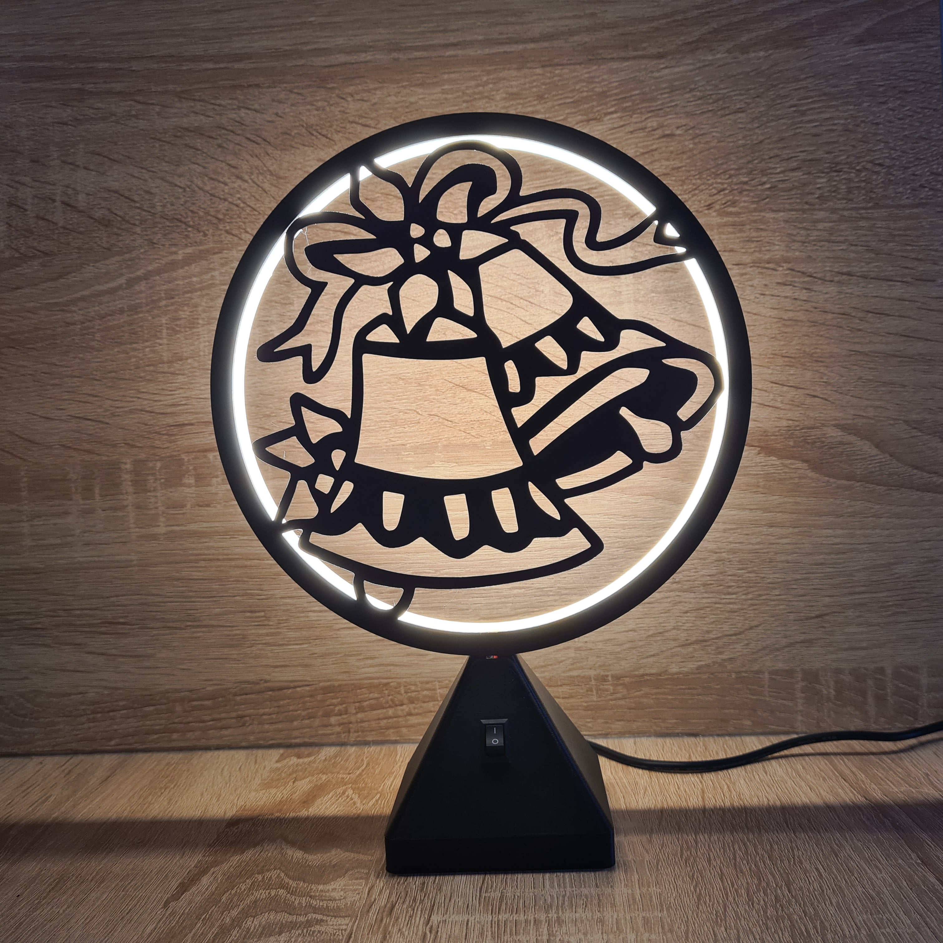 Ring LED Lamp - Set 8 - 10 interchangeable faces 3d model