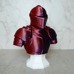 Obsidian Knight Bust 3d model