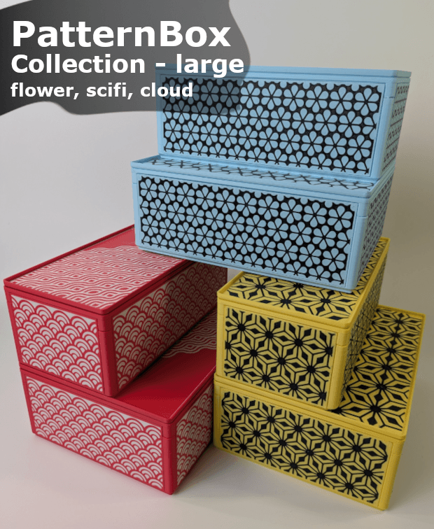 PatternBox - Large box collection 3d model