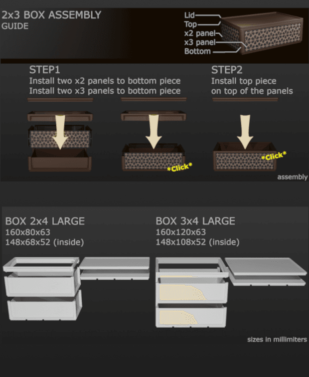 PatternBox - Large box collection 3d model