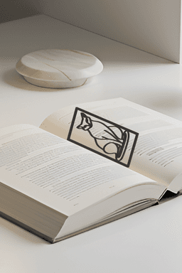 Cat Bookmark, Gift Idea 3d model