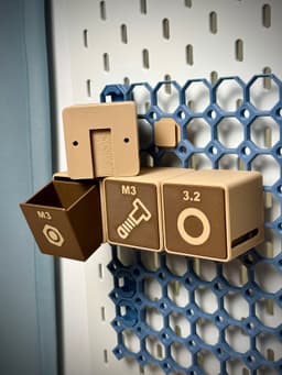 Tilt Box | Push-Push Drawer | Multiboard 3d model