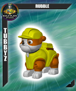 Paw Patrol Rubble Multicolor Flexi Print-In-Place 3d model