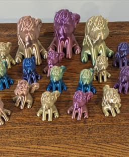 Printed on the KP3S is Amolen Rainbow PLA 3d model