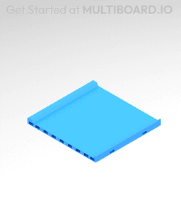 4x4 MU - Center - Modular Bolt-Locked Shelf 3d model