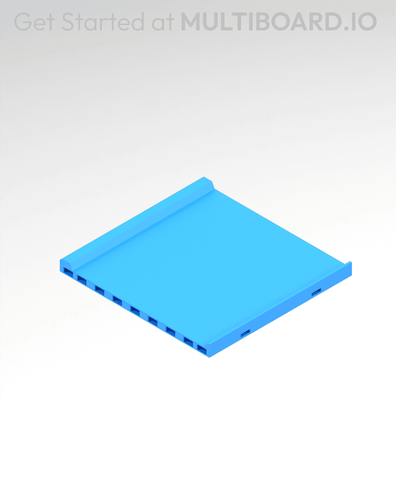 4x4 MU - Center - Modular Bolt-Locked Shelf 3d model