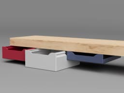 Under-Desk Drawer – Multiple Sizes and Variants 3d model