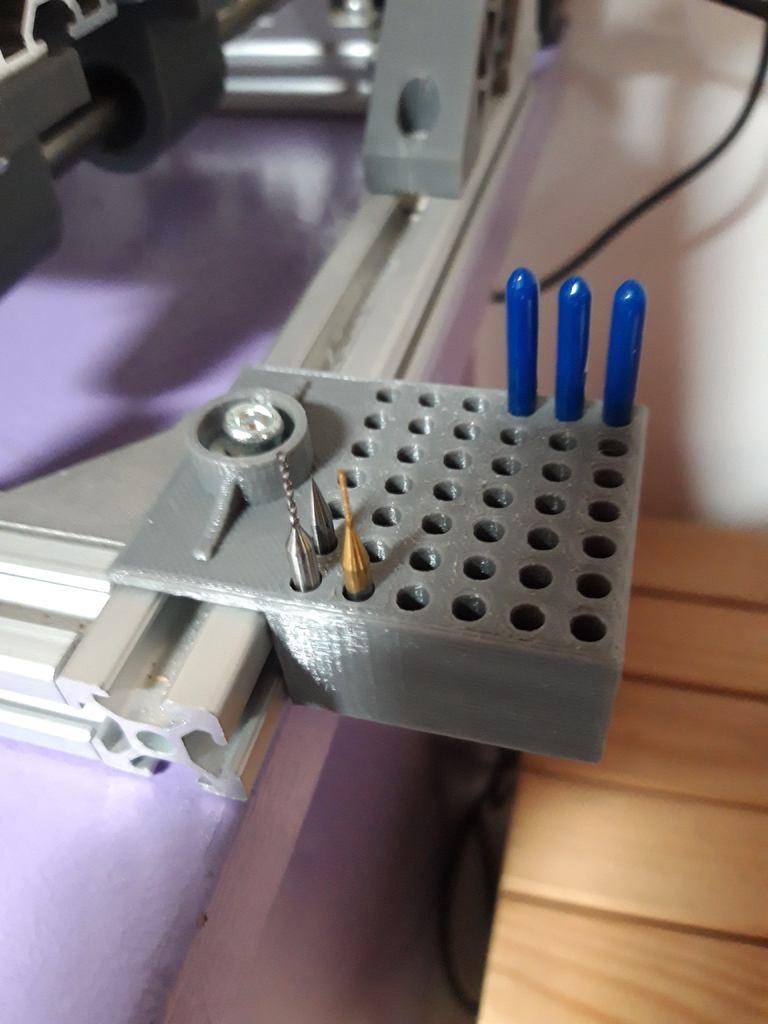 Porta frese per cnc - cutter holder for cnc 3d model