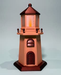 Lighthouse LED Tea Light Decoration 3d model