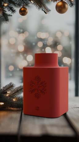 Snowflake Vase for Festive Decor 3d model