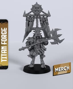 Overlord Infernal Dwarf - With Free Dragon - 5e DnD Inspired for RPG and Wargamers 3d model