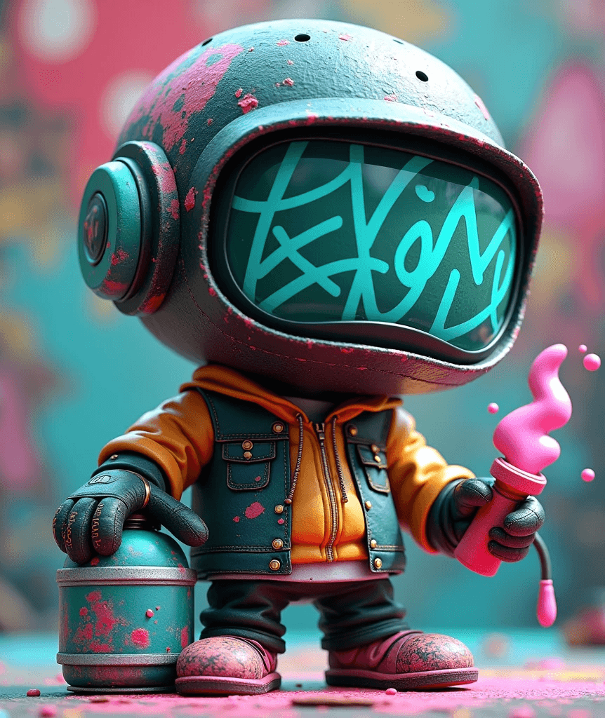 Aether Astro - Pre-Supported Hollow Astronaut with Base 3d model