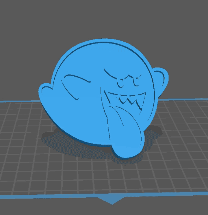 Tête de Boo - Mario 3d model