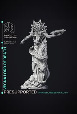 Vecna - Lord of Death - Lich - PRESUPPORTED - 32mm Scale 3d model