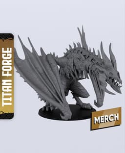 Mor-Zhal Dread Dragon - With Free Dragon - 5e DnD Inspired for RPG and Wargamers 3d model