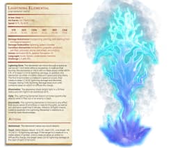 Lightning Elemental - Dr Frankensteins Monster - PRESUPPORTED - Illustrated and Stats - 32mm scale 3d model