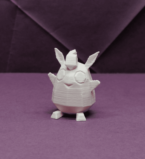 Wigglytuff Low Poly Pokemon 3d model