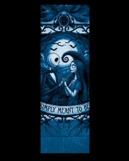 Jack and Sally Celebrating Valentine's Day - Nightmare before Christmas bookmark designs 3d model