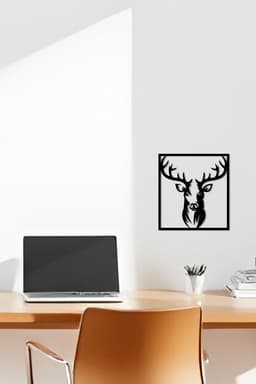 Deer Wall Art, Wall Decor, Home Decor 3d model