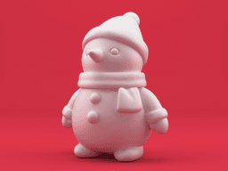 Minimalist Snowman Collection – 5 Cute Christmas Snowmen Bundle for Easy 3D Printing 3d model