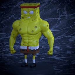 BodyBuilder Spongebob Squarepants 3d model