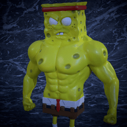 BodyBuilder Spongebob Squarepants 3d model