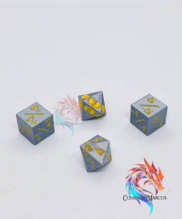 MTG Basic Dice Counters - Set of 4 / No supports / 3mf included 3d model