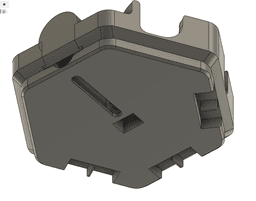 Hextraction - Shrink Ray (5mm Ball Storage) - View of the bottom with slot to remove 5mm bearings manually. - 3d model