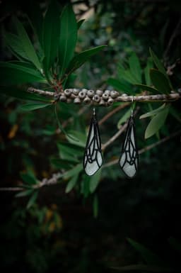 Dragon fly earrings modern accessorie 3d model