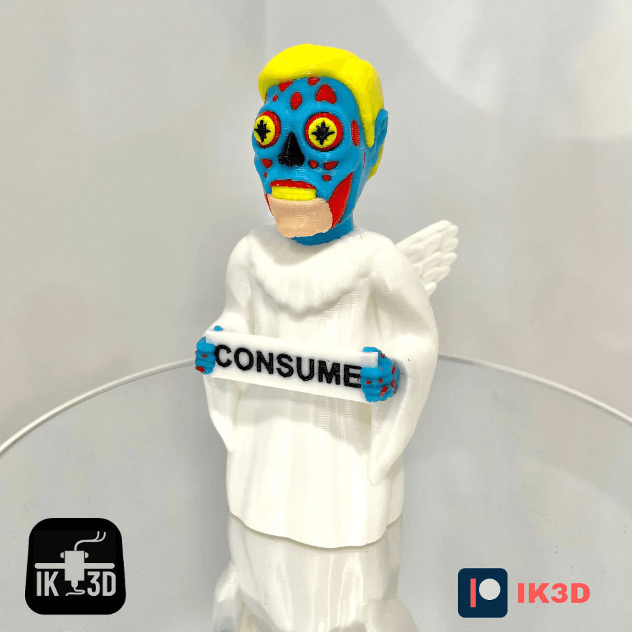 Alien From They Live Consume Sign Angel / Horror Mini / 3MF Included 3d model