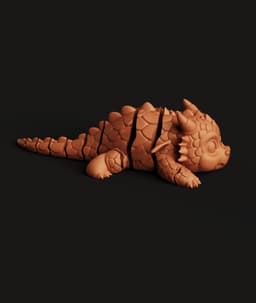 Baby Dragon Multi-Color 3MF | Fantasy Figurine | Bambu Ready 3d model
