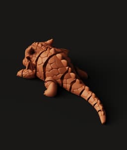 Baby Dragon Multi-Color 3MF | Fantasy Figurine | Bambu Ready 3d model