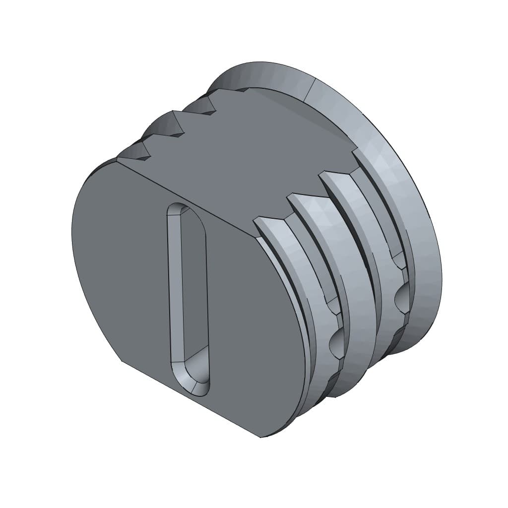 D-LOCK_CONNECTOR_L-DOUBLE-FULL FLANGE-THRU-SLOT 3d model