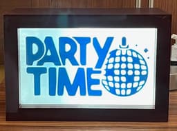 Interchangeable Sign Light Box (Halloween, Party, Poker, etc.) 3d model