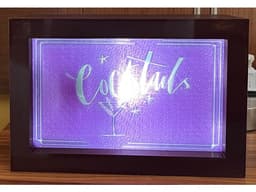 Interchangeable Sign Light Box (Halloween, Party, Poker, etc.) 3d model