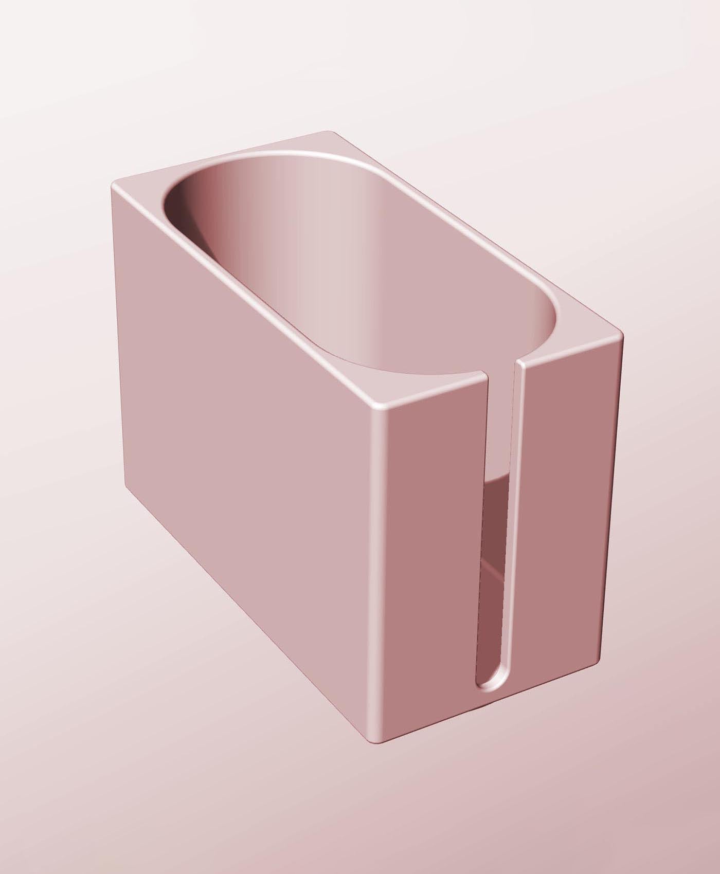 CX68-105-SS Slotted container modular stackable module bin box 3d model